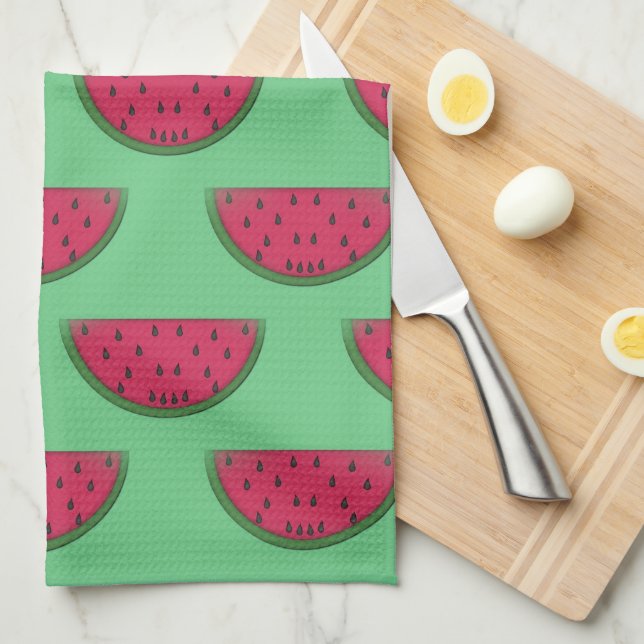 Handduk för vattenmelonkökdesign kökshandduk (Vikt i Fjärdedel)