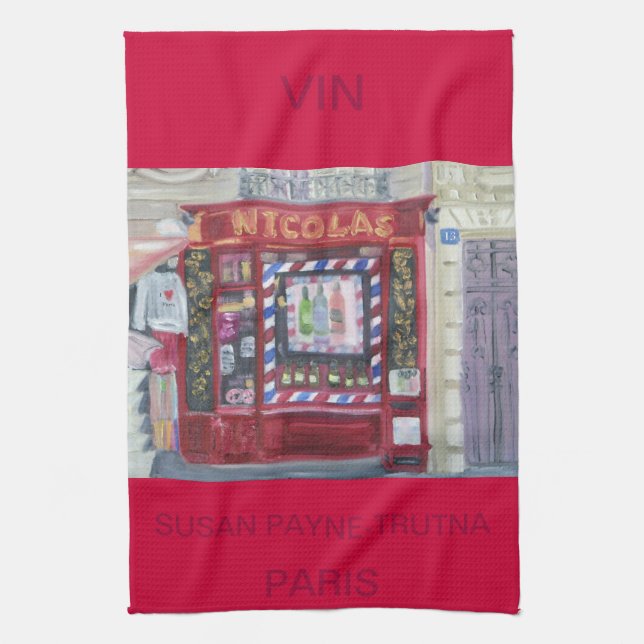 HANDDUK FÖR VIN PARIS KÖKSHANDDUK (Vertikal)