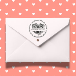 Handduk gjord med Kärlek som formellt tema Självfärgande Stämpel