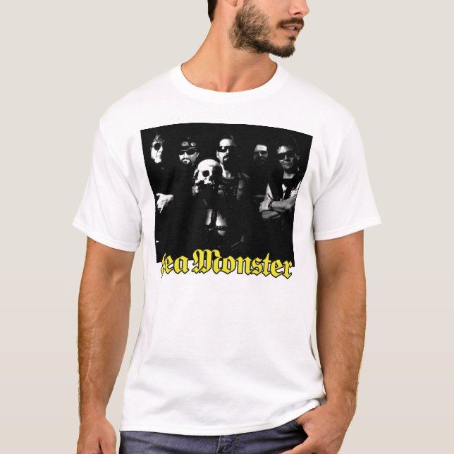 Handduk med Logotyp av Skull och havsabborre (vits Tee (Framsida)