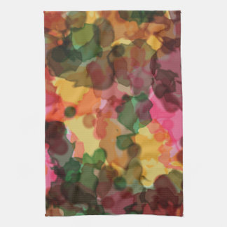 Handduk, Vårblommor, Digital akvarell Kökshandduk