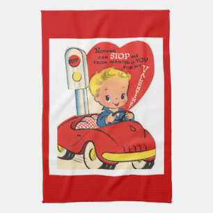 Handduk - vintagevalentinkökshandduk 7 kökshandduk