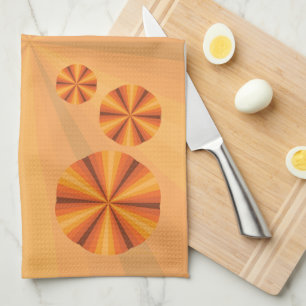 Handdukar för optisk Orange för Illusion