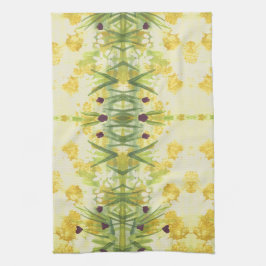 Handdukar med Gröntar och Gult i finare