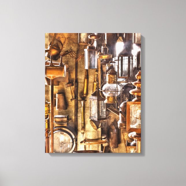 Handel - elektriker - Ljus upp! Canvastryck (Framsida)