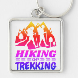 Handel eller behandling fyrkantig silverfärgad nyckelring