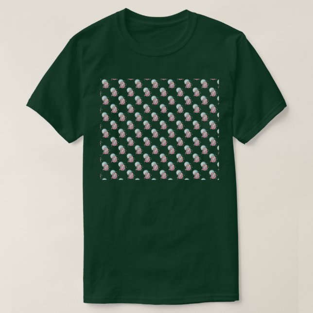Handel i rymden Vita Mönster T Shirt (Design framsida)