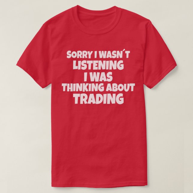 HANDEL MED MARKNADEN I lagrar TÄNKER PÅ HANDEL 5 T Shirt (Design framsida)