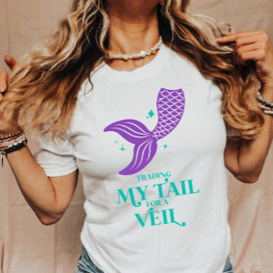 Handel med Svan för Veil Sjöjungfru Bachelorette P T Shirt