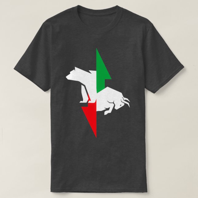 Handel med tjurar och björnar på Forex lagrar-mark T Shirt (Design framsida)