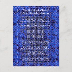 Handel Messiah jul Helg Vykort