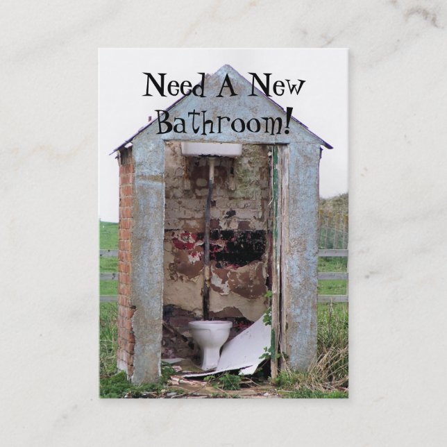 HANDEL. NY BATHROOM VISITKORT (Framsida)