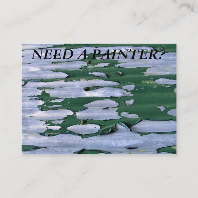 HANDEL. PAINTER. VISITKORT (Framsida)