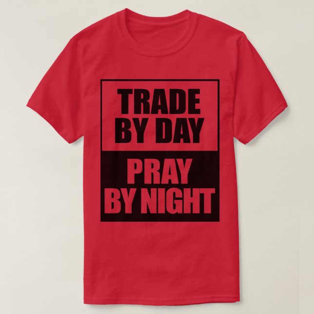 Handel per dag be vid nattlig handel med lagrar in t shirt (Design framsida)