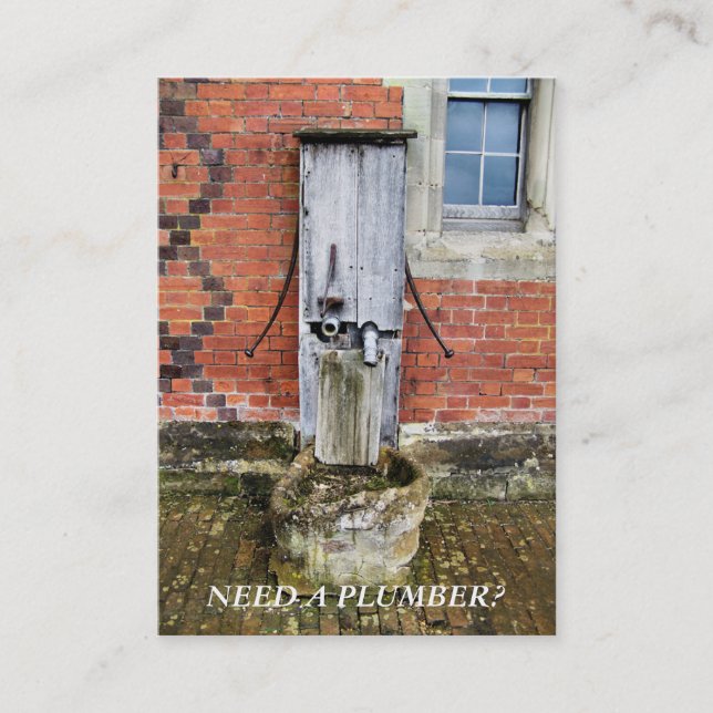 HANDEL - PLUMBERS VISITKORT (Framsida)