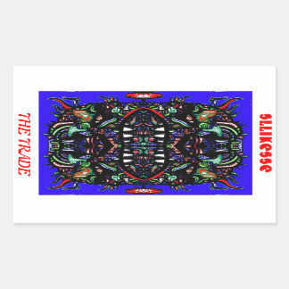 handel rektangulärt klistermärke