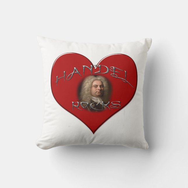 Handel Rocks Heart Kudde (Framsida)