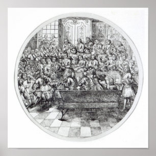 Handel som förar en oratorio, c.1740 poster
