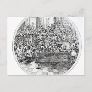 Handel som leder ett oratorio, c.1740 vykort