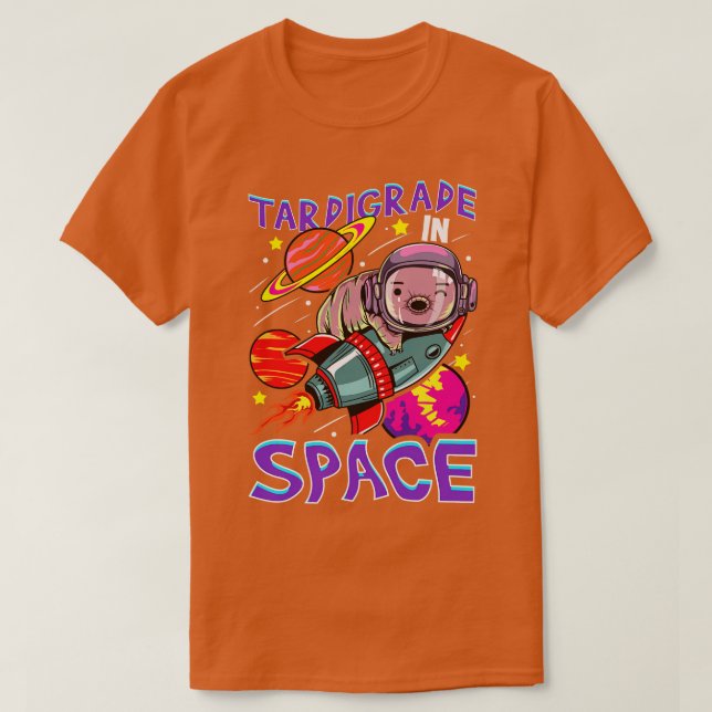 Handeln i rymden Vatten Bear Astronaut Space T Shirt (Design framsida)