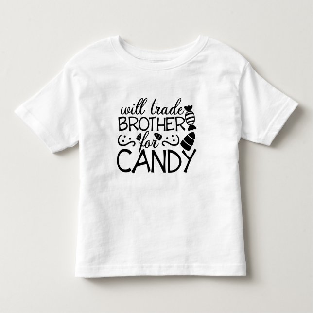 Handelsbror till Candy White T Shirt (Framsida)