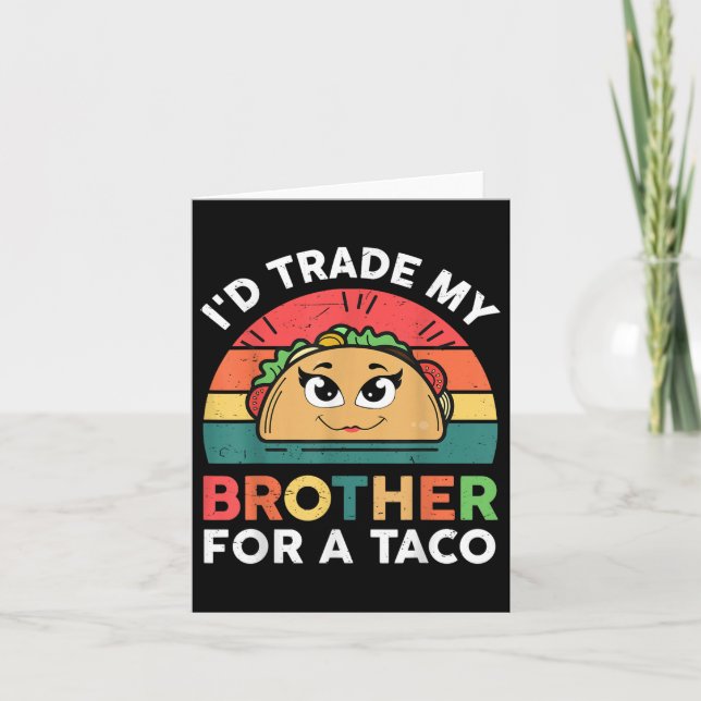 Handelsbror till Taco Cinco de Mayo Funny Mexican Kort (Framsida)