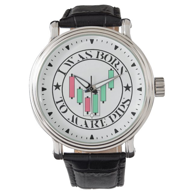 Handelsdesign | Bullish mönster | Pips Armbandsur (Framsida)