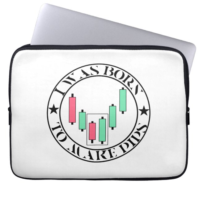 Handelsdesign | Bullish mönster | Pips Laptop Fodral (Framsidan)