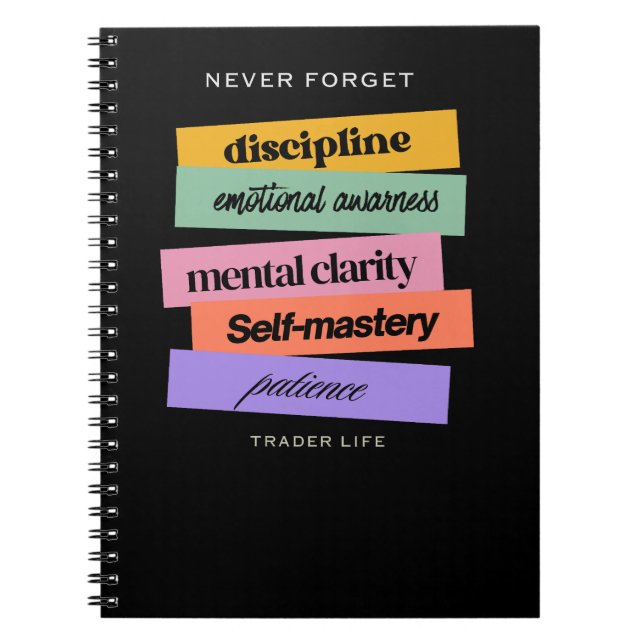 Handelsdesign | Påminnelse | Motivation Anteckningsbok (Framsidan)