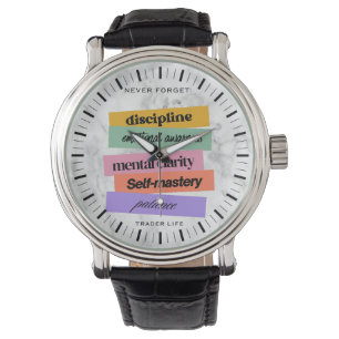 Handelsdesign Påminnelse Motivation n Marmor Armbandsur
