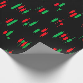 Handelsdiagram Mönster Streetwear Röd Grön Ljussta Presentpapper
