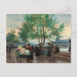 Handelsdjur på snön Victor Gabriel Gilbert Vykort