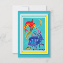 Händelse för Anpassadet för tropisk fisk i Beach P Inbjudningar