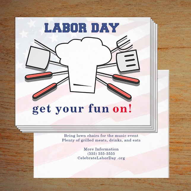 Händelse för arbetsdag BBQ Grill Family City Firan Flygblad (Family or city Labor Day event cookout, BBQ, Celebration Flyer)