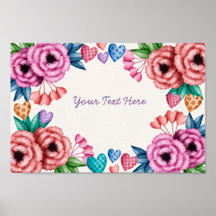 Händelse för blommigt poster