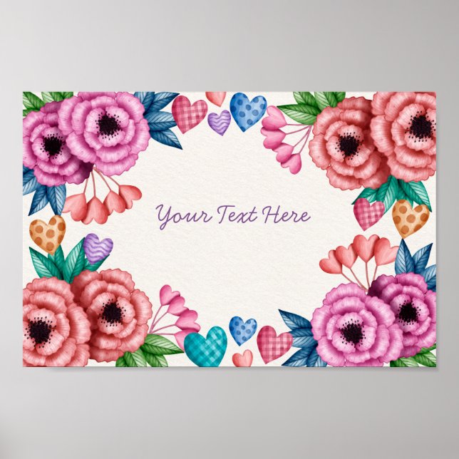 Händelse för blommigt poster (Framsidan)