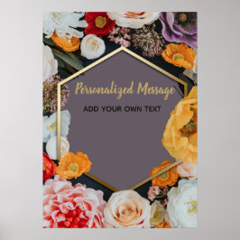 Händelse för blommigt poster