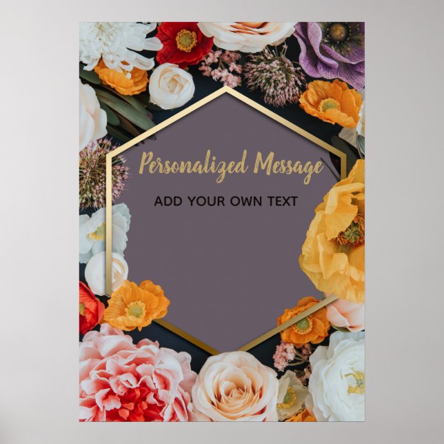 Händelse för blommigt poster (Framsidan)