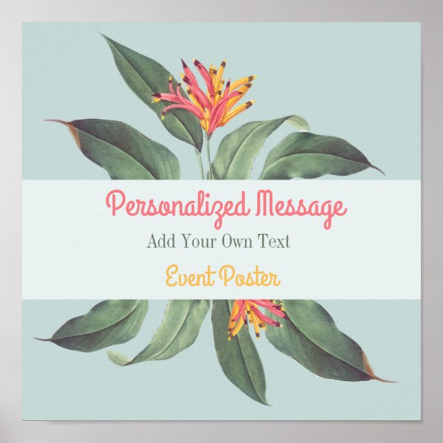 Händelse för blommigt poster (Framsidan)