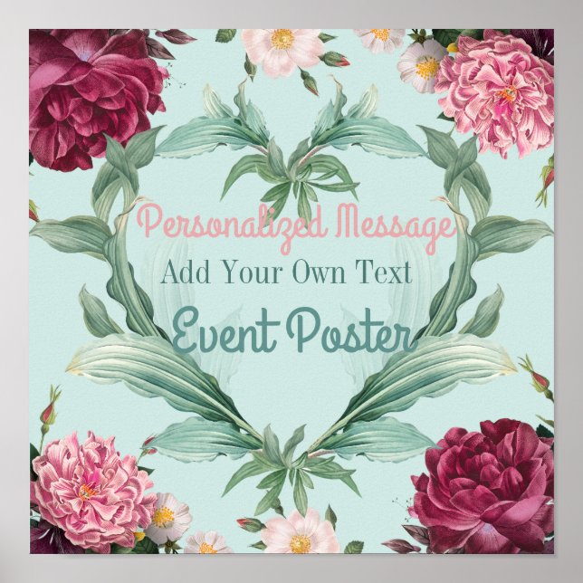 Händelse för blommigt poster (Framsidan)