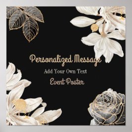 Händelse för blommigt poster