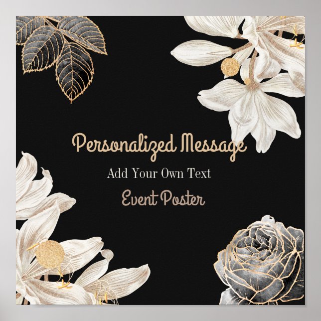 Händelse för blommigt poster (Framsidan)