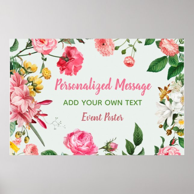 Händelse för blommigt poster (Framsidan)
