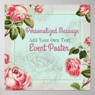 Händelse för blommigt poster