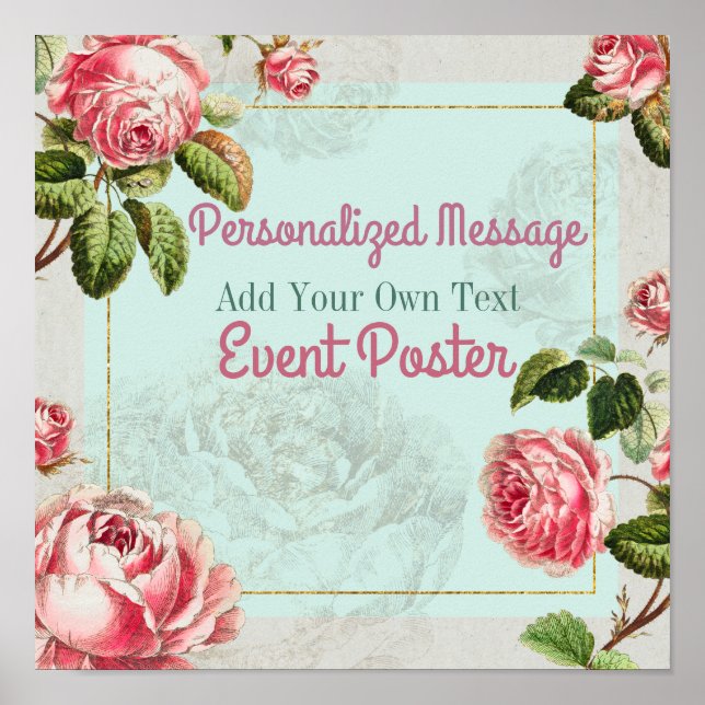 Händelse för blommigt poster (Framsidan)