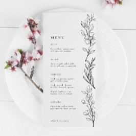 Händelse för den moderna Eleganten Wildblomma-Blom Meny