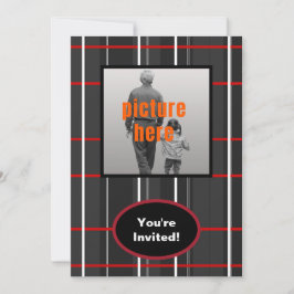 Händelse för Födelsedagsfesten Check Play White Re Inbjudningar