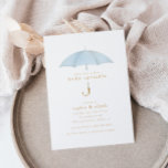 Händelse för Light Blue Boy Baby Sprinkle Shower | Inbjudningar<br><div class="desc">Inbjudan dina vänner och nära vänner till din lilla sprinkle från baby - sprinkler från baby är mindre extravagant firande som ofta ses med andra, tredje eller underbarare spädbarn. Den här utformningen har ett vackert paraply med ljusblå vattenfärg som representerar en sprinkle i baby. Den här utformningen är perfekt för...</div>