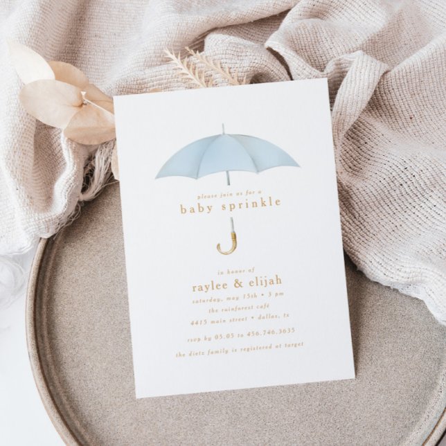 Händelse för Light Blue Boy Baby Sprinkle Shower | Inbjudningar (Skapare uppladdad)