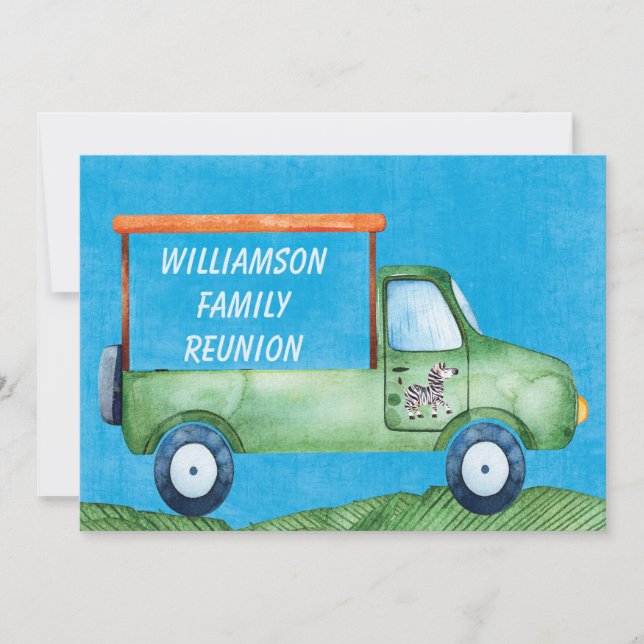 Händelse för picknick för Safarifamiljmöte Inbjudningar (Framsida)